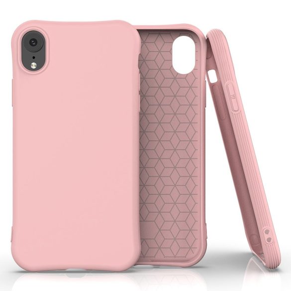 Soft Color Flexible Case iPhone Xr hátlap, tok, rózsaszín