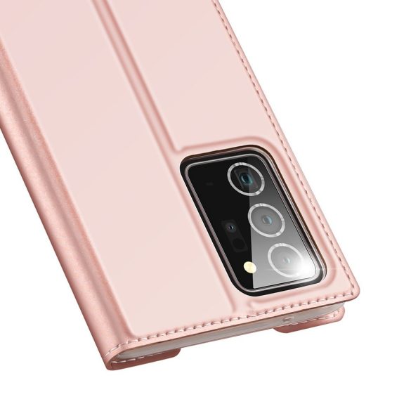 Dux Ducis Skin Pro Samsung Galaxy Note 20 Ultra oldalra nyíló tok, rózsaszín