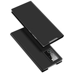  Dux Ducis Skin X Samsung Galaxy Note 20 Ultra oldalra nyíló tok, fekete