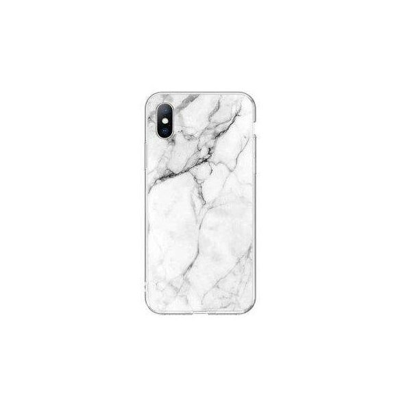 Wozinsky Marble TPU case iPhone 12 Mini hátlap, tok, fehér