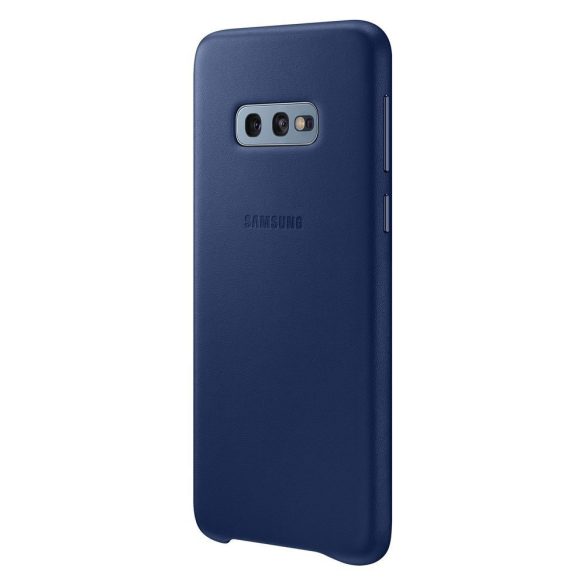 Samsung gyári Genuine Leather Cover Samsung Galaxy S10e eredeti bőr oldalra nyíló tok, sötétkék