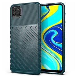   Armored Thunder Xiaomi Redmi 9C ütésálló hátlap, tok, zöld