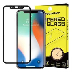   Wozinsky iPhone 12 Pro Max 5D Full Glue teljes kijelzős edzett üvegfólia (tempered glass) 9H keménységű, tokbarát, fekete