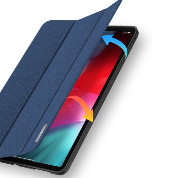 Dux Ducis Domo Series iPad Air 4 10.9" (2020) oldalra nyíló tok, sötétkék