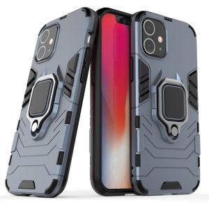 Armor Ring iPhone 12 Mini ütésálló hátlap, tok, sötétkék