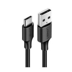   Ugreen USB/USB-C adat- és töltőkábel, gyorstöltés, 3A, 1,5m, fekete