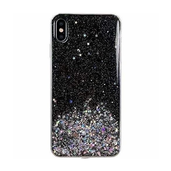 Wozinsky Star Glitter Xiaomi Mi 10T Pro/Mi 10T hátlap, tok, fekete