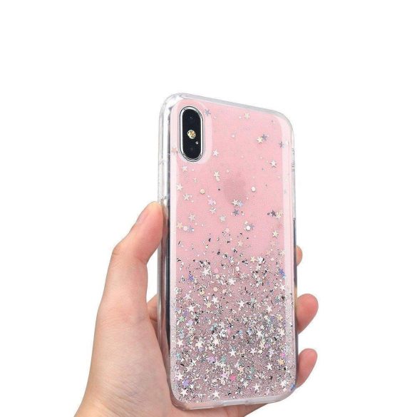 Wozinsky Star Glitter Xiaomi Mi 10T Pro/Mi 10T hátlap, tok, fekete