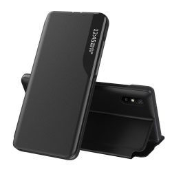   Eco Leather View Case Xiaomi Mi 10T Pro/Mi 10T oldalra nyíló tok, fekete