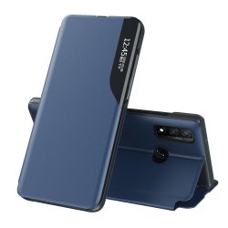   Eco Leather View Case Huawei P Smart (2021)/Y7A oldalra nyíló tok, kék
