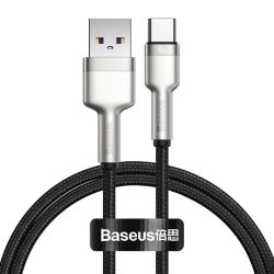   Baseus Cafule CATJK-B01 USB-C adat- és töltőkábel, gyorstöltés, 4A, 2m, fekete
