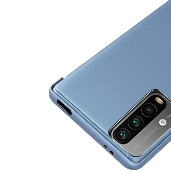 Clear View Case cover for Xiaomi Redmi 9T/Poco M3 oldalra nyíló tok, fekete