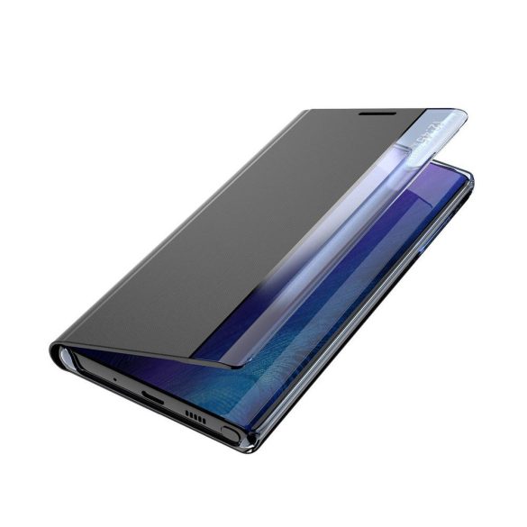 New Sleep Case Xiaomi Redmi 9T/Poco M3 oldalra nyíló tok, fekete