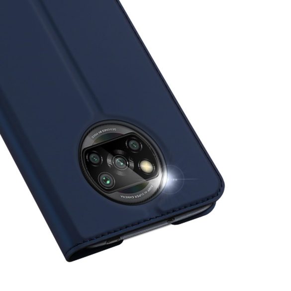 Dux Ducis Skin Pro Xiaomi Redmi 9T/Poco M3 oldalra nyíló tok, sötétkék