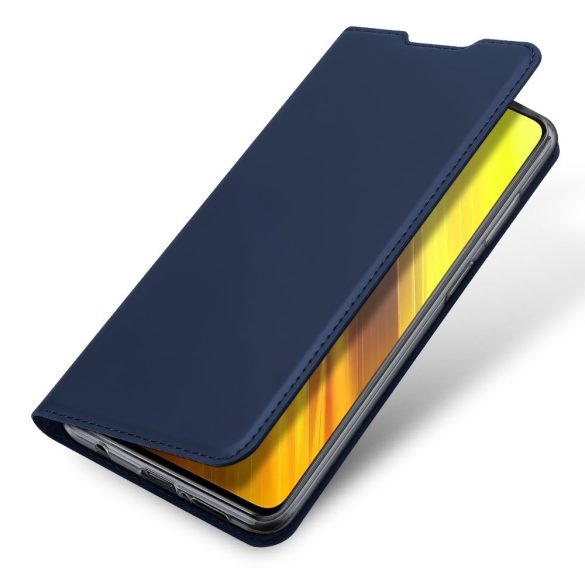 Dux Ducis Skin Pro Xiaomi Redmi 9T/Poco M3 oldalra nyíló tok, sötétkék