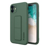  Wozinsky Kickstand Case iPhone 12 Pro szilikon hátlap, tok, sötétzöld