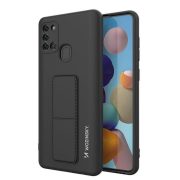   Wozinsky Kickstand Case Samsung Galaxy A21s szilikon hátlap, tok, fekete 