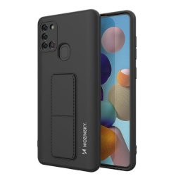   Wozinsky Kickstand Case Samsung Galaxy A21s szilikon hátlap, tok, fekete