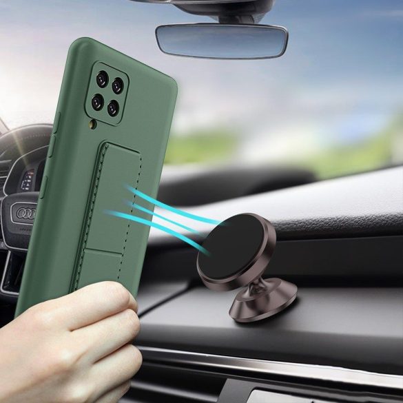 Wozinsky Kickstand Case Samsung Galaxy A42 5G szilikon hátlap, tok, világoskék