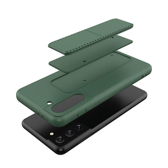 Wozinsky Kickstand Case Samsung Galaxy S21 Plus szilikon hátlap, tok, piros