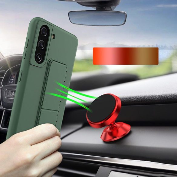 Wozinsky Kickstand Case Samsung Galaxy S21 Plus szilikon hátlap, tok, sötétkék