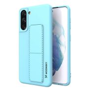   Wozinsky Kickstand Case Samsung Galaxy S21 Plus szilikon hátlap, tok, világoskék
