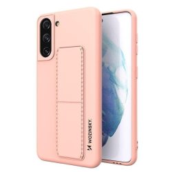   Wozinsky Kickstand Case Samsung Galaxy S21 Plus szilikon hátlap, tok, rózsaszín