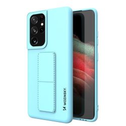   Wozinsky Kickstand Case Samsung Galaxy S21 Ultra szilikon hátlap, tok, világoskék