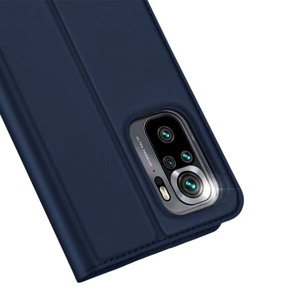 Dux Ducis Skin Pro Xiaomi Redmi Note 10/Note 10S oldalra nyíló tok, sötétkék