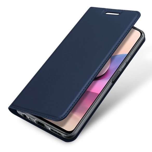 Dux Ducis Skin Pro Xiaomi Redmi Note 10/Note 10S oldalra nyíló tok, sötétkék