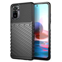   Armored Thunder Xiaomi Redmi Note 10/Note 10S ütésálló hátlap, tok, fekete