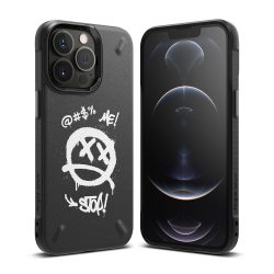   Ringke Onyx Design Durable Graffiti iPhone 13 Pro hátlap, tok, mintás, fekete