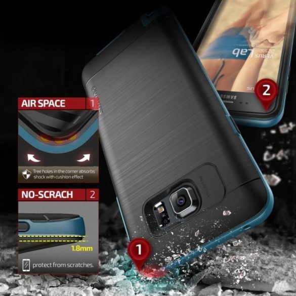 VRS Design (VERUS) Samsung Galaxy Note 5 High Pro Shield hátlap, tok, kék