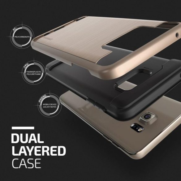 VRS Design (VERUS) Samsung Galaxy Note 5 Verge hátlap, tok, arany