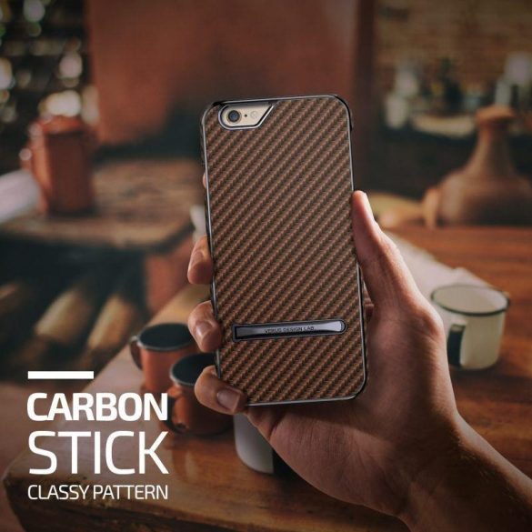 VRS Design (VERUS) iPhone 6/6S Carbon Stick hátlap, tok, rozé arany