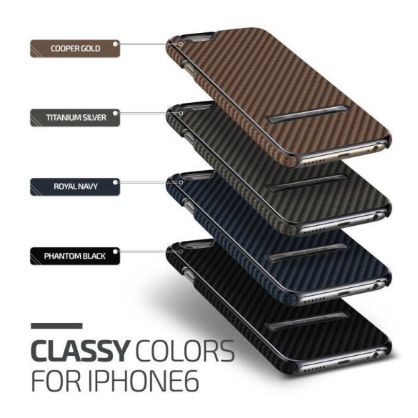 VRS Design (VERUS) iPhone 6/6S Carbon Stick hátlap, tok, rozé arany