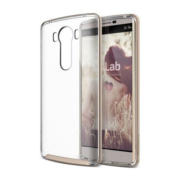 VRS Design (VERUS) LG V10 Crystal Bumper hátlap, tok, arany