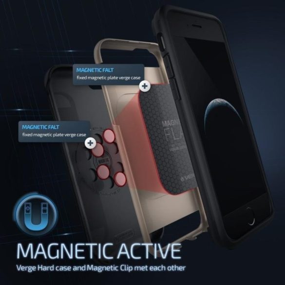 VRS Design (VERUS) iPhone 6/6S Verge Magnetic ACTIVE hátlap, tok, arany