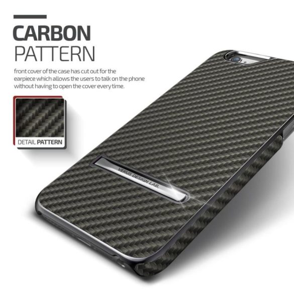 VRS Design (VERUS) iPhone 6 Plus/6S Plus Carbon Stick hátlap, tok, titanium