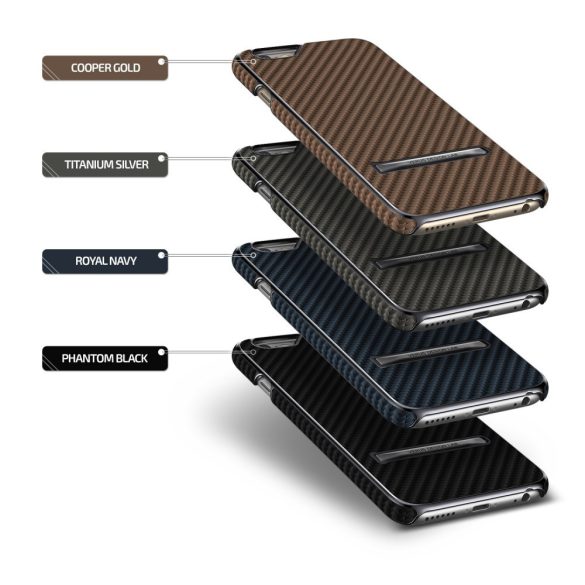 VRS Design (VERUS) iPhone 6 Plus/6S Plus Carbon Stick hátlap, tok, kék