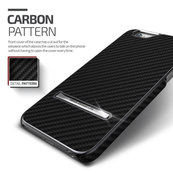 VRS Design (VERUS) iPhone 6 Plus/6S Plus Carbon Stick hátlap, tok, fekete
