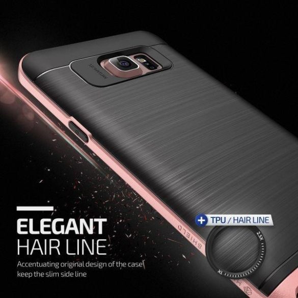 VRS Design (VERUS) Samsung Galaxy Note 5 High Pro Shield hátlap, tok, rozé arany