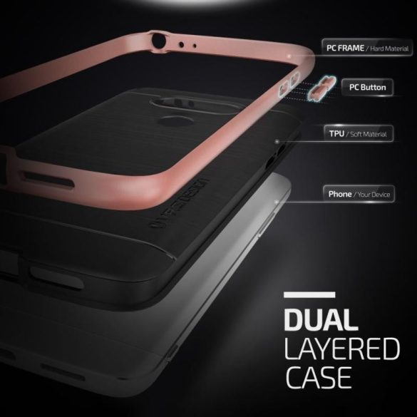 VRS Design (VERUS) LG G5 High Pro Shield hátlap, tok, rozé arany