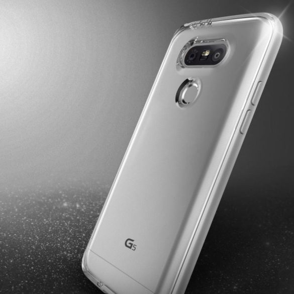 VRS Design (VERUS) LG G5 Crystal Bumper hátlap, tok, ezüst