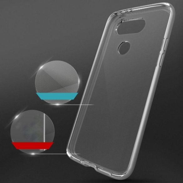 VRS Design (VERUS) LG G5 Crystal Bumper hátlap, tok, ezüst