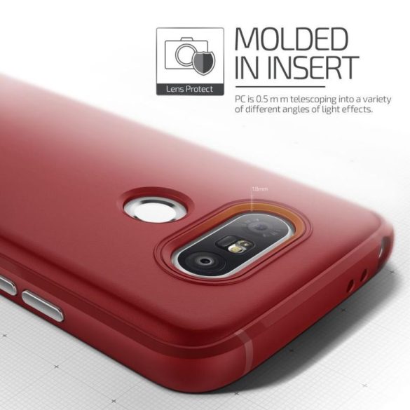 VRS Design (VERUS) LG G5 Single Fit hátlap, tok, piros