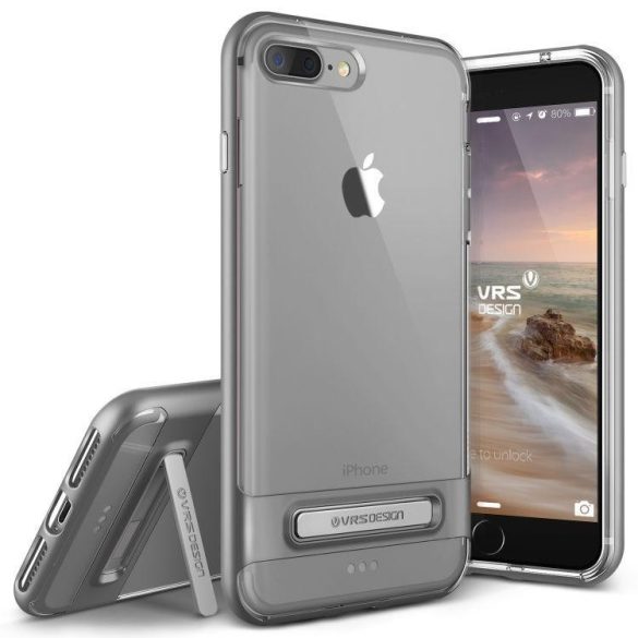 VRS Design (VERUS) iPhone 7 Plus Crystal Bumper hátlap, tok, acélezüst