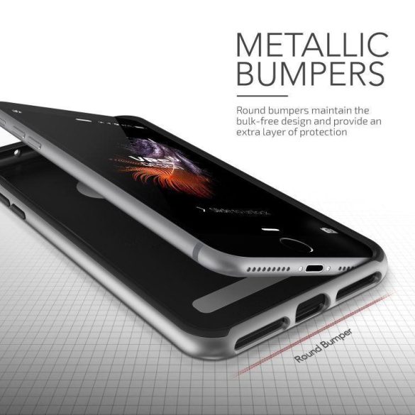 VRS Design (VERUS) iPhone 7 Plus High Pro Shield hátlap, tok, acélezüst