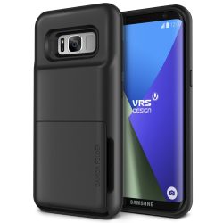   VRS Design (VERUS) Samsung Galaxy S8 Damda Folder hátlap, tok, grafitszürke