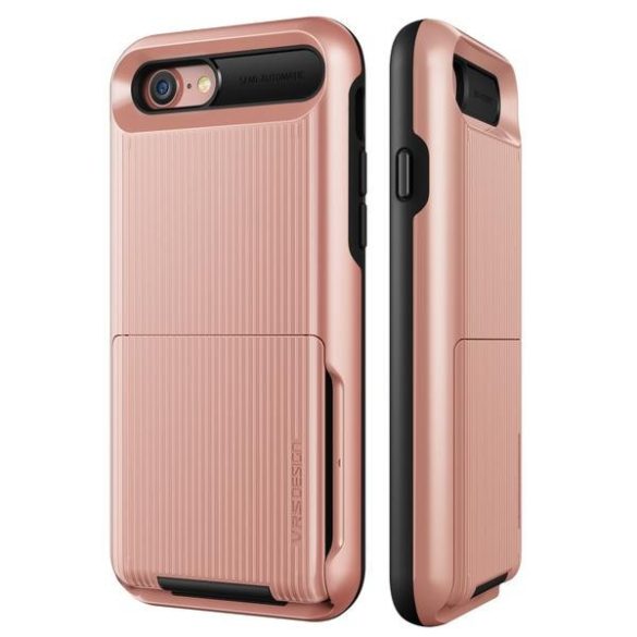 VRS Design (VERUS) iPhone 7/8 New Damda Folder hátlap, tok, rozé arany